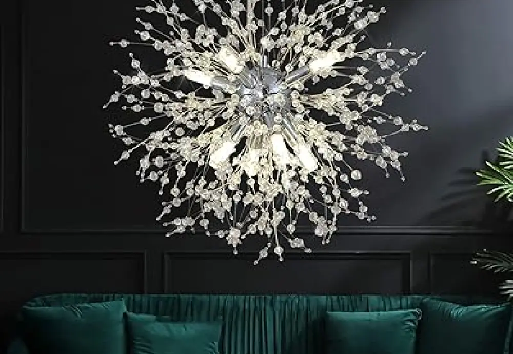 glass globes chandelier